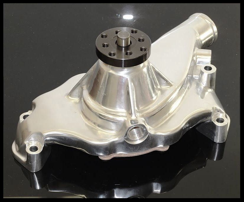 BBC CHEVY 396 427 454 496 SHORT STYLE POLISHED ALUMINUM WATER PUMP HC